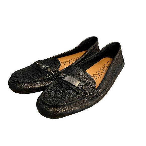 Calvin Klein Lunasi black leather loafers. Size 7 - Picture 8 of 8
